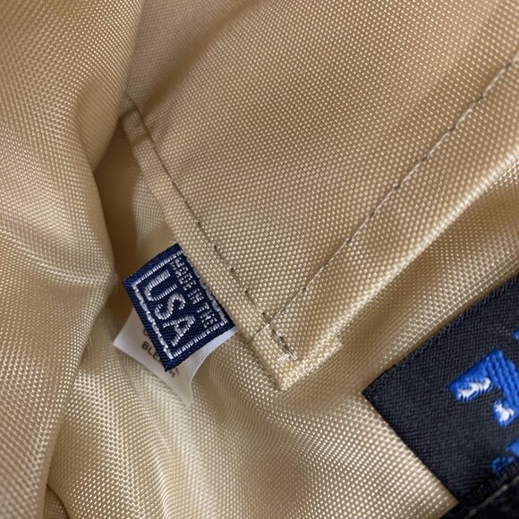 Cool Tote Adjustable Insulated Floral Bag Beige & Red Fabric Made In USA - Picture 7 of 11